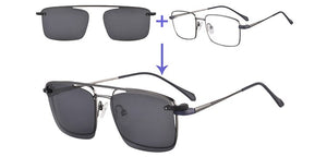 SHINU  polarized sunglasses man clip-on sun-glasses outdoor sports optics frame  Prescription eyeglasses frame clip on two used