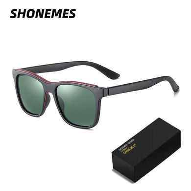 SHONEMES Retro Men Polarized Sunglasses Stylish Men's TR90 Frame Outdoor Eyewear Vintage Male Fishing Driving Sun Glasses