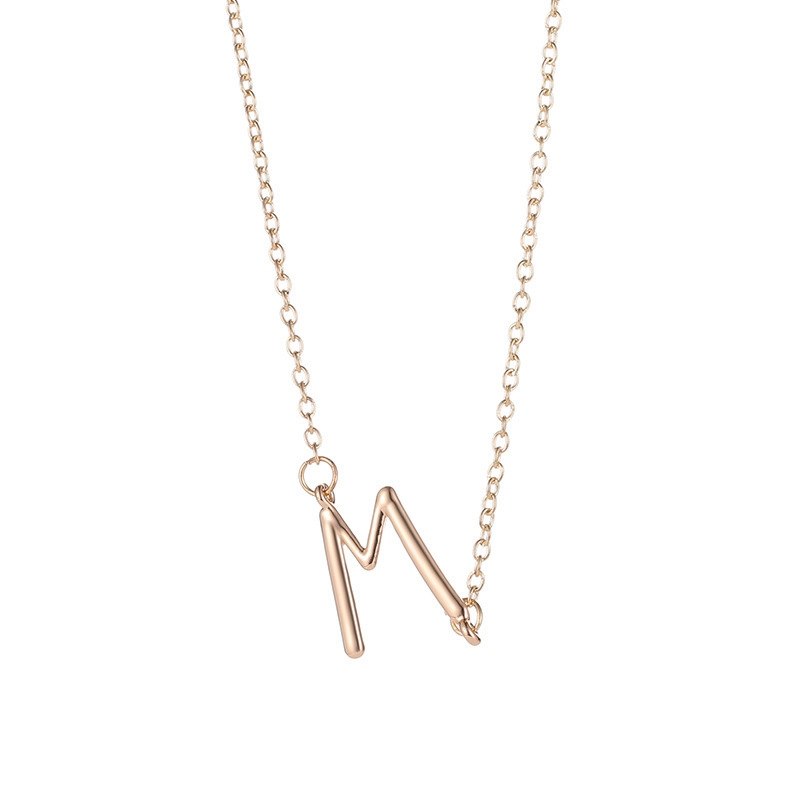 Fashion Tiny Alphabet Pendant Initial Necklace Charm Letter Necklace For Women Accessories Girlfriend Jewelry Gift
