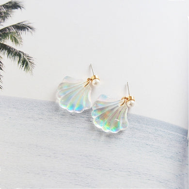 Fashion summer style shell shape Korean Vintage Charming earrings women stud earing jewelry Brincos boucle d'oreille