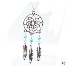 Load image into Gallery viewer, Trendy Style Dreamcatcher Pendant Mandala Lotus Necklace Yoga feather Stone Pendant Jewelry Dream Catcher Necklace