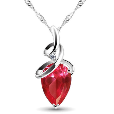 Women 3 Colors Crystal Rhinestone Drop Silver Color Chain Necklace Pendant For Women Jewelry Statement Bijouterie Gift