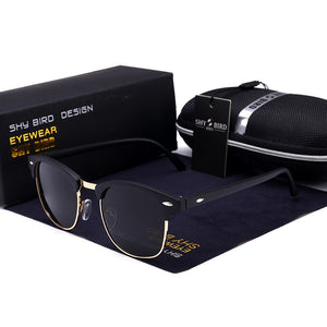 SHY BIRD 3016 Cat Eye Sunglasses Women Brand Designer Men Sun Glasses Polarized Driving  Round Eyewear UV400