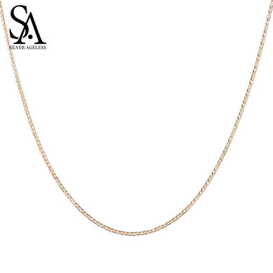 18K Rose Gold Necklace for Women Fine Jewelry 2017 New Arrival