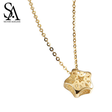 Necklaces Rushed Chains Necklaces Party Heart Ketting 14k Pendant Necklace For Women Fine Jewelry New Arrival