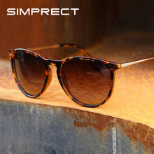 Load image into Gallery viewer, SIMPRECT 2023 Vintage Round Polarized Sunglasses Men Mirror Retro UV400 Anti-Glare Driver's Sun Glasses Shades For Women Oculos