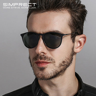 SIMPRECT 2023 Vintage Round Polarized Sunglasses Men Mirror Retro UV400 Anti-Glare Driver's Sun Glasses Shades For Women Oculos