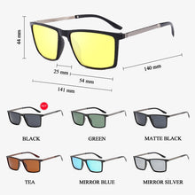 Load image into Gallery viewer, SIMPRECT Polarized Sunglasses Men 2022 Mirror Square Sunglasses For Men Retro Vintage Sun Glasses Anti-Glare Driver'S Oculos