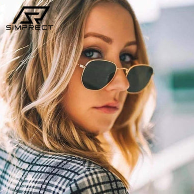 SIMPRECT Polarized Sunglasses Women 2023  Brand Square Sun Glasses Men Vintage Mirror Driver Shades For Women
