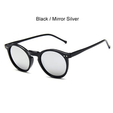 Load image into Gallery viewer, SIMPRECT Round Sunglasses Women 2023 UV400 Retro Sunglasses Vintage Mirror Sun Glasses Shades For Women  Zonnebril Dames