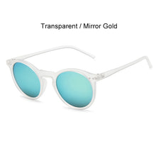 Load image into Gallery viewer, SIMPRECT Round Sunglasses Women 2023 UV400 Retro Sunglasses Vintage Mirror Sun Glasses Shades For Women  Zonnebril Dames