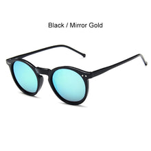 Load image into Gallery viewer, SIMPRECT Round Sunglasses Women 2023 UV400 Retro Sunglasses Vintage Mirror Sun Glasses Shades For Women  Zonnebril Dames
