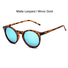 Load image into Gallery viewer, SIMPRECT Round Sunglasses Women 2023 UV400 Retro Sunglasses Vintage Mirror Sun Glasses Shades For Women  Zonnebril Dames