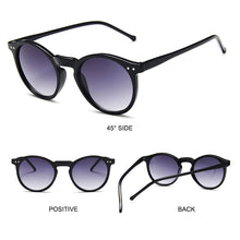 Load image into Gallery viewer, SIMPRECT Round Sunglasses Women 2023 UV400 Retro Sunglasses Vintage Mirror Sun Glasses Shades For Women  Zonnebril Dames