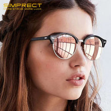 Load image into Gallery viewer, SIMPRECT TR90 Vintage Polarized Sunglasses Women 2023 Retro Round Sunglasses Men UV400 Driver's Anti-glare Sun Glasses For Men