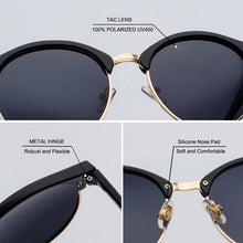 Load image into Gallery viewer, SIMPRECT TR90 Vintage Polarized Sunglasses Women 2023 Retro Round Sunglasses Men UV400 Driver's Anti-glare Sun Glasses For Men