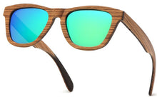 Load image into Gallery viewer, SKYDOVE Cat Eye Zebra Retro Wood Sunglasses Men Man Sunglasses Polarised Sport Polarized Sunglasses For Men
