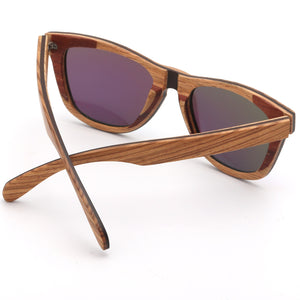 SKYDOVE Cat Eye Zebra Retro Wood Sunglasses Men Man Sunglasses Polarised Sport Polarized Sunglasses For Men