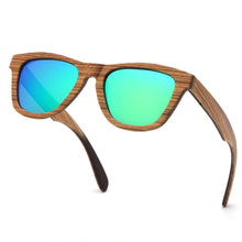Load image into Gallery viewer, SKYDOVE Cat Eye Zebra Retro Wood Sunglasses Men Man Sunglasses Polarised Sport Polarized Sunglasses For Men