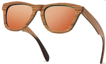 Load image into Gallery viewer, SKYDOVE Cat Eye Zebra Retro Wood Sunglasses Men Man Sunglasses Polarised Sport Polarized Sunglasses For Men