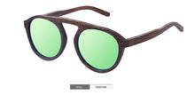 Load image into Gallery viewer, SKYDOVE Oval Black Bamboo Sunglasses Men Mens Sunglasses Polarized UV400 Polarized Sunglasses Women Wooden