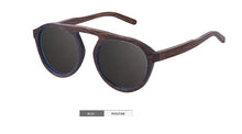 Load image into Gallery viewer, SKYDOVE Oval Black Bamboo Sunglasses Men Mens Sunglasses Polarized UV400 Polarized Sunglasses Women Wooden