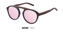 Load image into Gallery viewer, SKYDOVE Oval Black Bamboo Sunglasses Men Mens Sunglasses Polarized UV400 Polarized Sunglasses Women Wooden