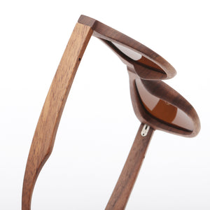 SKYDOVE Wrap Walnut Wood Frame Sunglasses 2023 Sunglasses Men Poarized Bamboo Sunglasses Women 2023