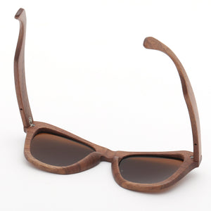 SKYDOVE Wrap Walnut Wood Frame Sunglasses 2023 Sunglasses Men Poarized Bamboo Sunglasses Women 2023