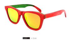 Load image into Gallery viewer, SKYDOVE Wrap Walnut Wood Frame Sunglasses 2023 Sunglasses Men Poarized Bamboo Sunglasses Women 2023