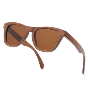 SKYDOVE Wrap Walnut Wood Frame Sunglasses 2023 Sunglasses Men Poarized Bamboo Sunglasses Women 2023