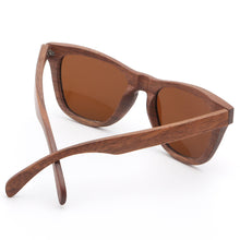 Load image into Gallery viewer, SKYDOVE Wrap Walnut Wood Frame Sunglasses 2023 Sunglasses Men Poarized Bamboo Sunglasses Women 2023