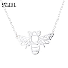 Load image into Gallery viewer, Wild Animal Origami Gold Bee Pendant Necklace &amp; Pendants Party Honey Bee Accessories Everyd Jewelry Ketting Gift