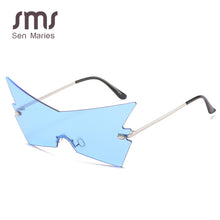 Load image into Gallery viewer, SMS Punk Rimless Sunglasses Women  Personality One Piece Eyeglasses Colorful Female Eyewear UV400 oculos de sol