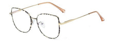 Load image into Gallery viewer, SMS Vintage Leopard Cat Eye Glasses Frame Women Clear Lens Optical Eyeglasses Frames Female Blue Light Blocking Glasses