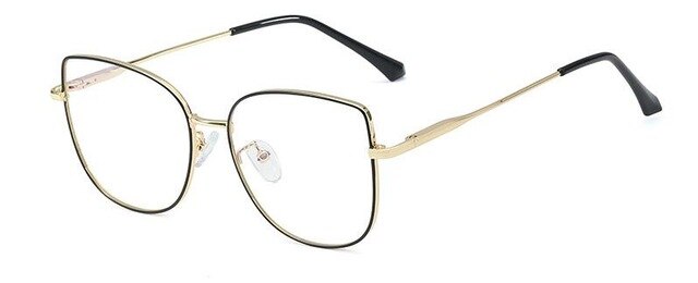 SMS Vintage Leopard Cat Eye Glasses Frame Women Clear Lens Optical Eyeglasses Frames Female Blue Light Blocking Glasses