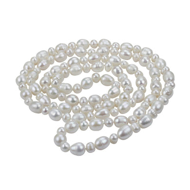 120 long pearl necklace 7&10mm different size cute women pearl necklace