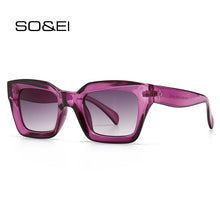 Load image into Gallery viewer, Fashion Cat Eye Sunglasses Women Brand Designer Retro Square Blue Purple Eyewear Female Nails Sun Glasses Shades UV400 Men