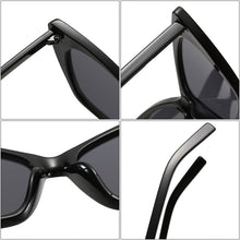 Load image into Gallery viewer, SO&amp;EI Cat Eye Women Sunglasses Retro Blue Light Gray Eyewear Men Trending Shades UV400 Triangle Sun Glasses