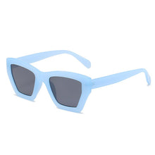 Load image into Gallery viewer, SO&amp;EI Cat Eye Women Sunglasses Retro Jelly Blue Eyewear Men Shades UV400 Polygon Square Green Pink Sun Glasses