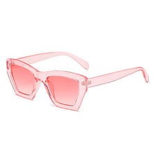 Load image into Gallery viewer, SO&amp;EI Cat Eye Women Sunglasses Retro Jelly Blue Eyewear Men Shades UV400 Polygon Square Green Pink Sun Glasses