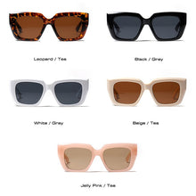 Carica l'immagine nel visualizzatore di Gallery, SO&amp;EI Cat Eye Women Sunglasses Vintage Jelly Pink Tea Eyewear Trending Men Square Sun Glasses Shades UV400