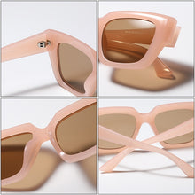 Carica l'immagine nel visualizzatore di Gallery, SO&amp;EI Cat Eye Women Sunglasses Vintage Jelly Pink Tea Eyewear Trending Men Square Sun Glasses Shades UV400