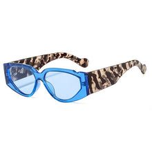 Load image into Gallery viewer, SO&amp;EI Colorful Cat Eye Women Sunglasses Clear Ocean Gradient Lens Fluorescent Green Eyewear Retro Men Sun Glasses Shades