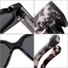 Load image into Gallery viewer, SO&amp;EI Colorful Cat Eye Women Sunglasses Clear Ocean Gradient Lens Fluorescent Green Eyewear Retro Men Sun Glasses Shades