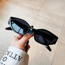 Carica l'immagine nel visualizzatore di Gallery, SO&amp;EI Irregular Cat Eye Sunglasses Women Vintage Oval Blue Tea Eyewear Men Shades UV400 Sun Glasses