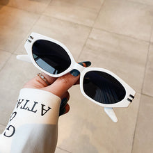 Carica l'immagine nel visualizzatore di Gallery, SO&amp;EI Irregular Cat Eye Sunglasses Women Vintage Oval Blue Tea Eyewear Men Shades UV400 Sun Glasses