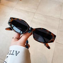 Carica l'immagine nel visualizzatore di Gallery, SO&amp;EI Irregular Cat Eye Sunglasses Women Vintage Oval Blue Tea Eyewear Men Shades UV400 Sun Glasses
