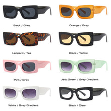 Load image into Gallery viewer, SO&amp;EI Jelly Color Sunglasses Women Brand Designer Gray Gradient Eyewear Shades UV400 Men Orange Sun Glasses