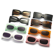 Load image into Gallery viewer, SO&amp;EI Jelly Color Sunglasses Women Brand Designer Gray Gradient Eyewear Shades UV400 Men Orange Sun Glasses